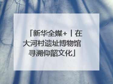 新华全媒+丨在大河村遗址博物馆寻溯仰韶文化