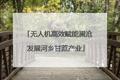 无人机高效赋能澜沧发展河乡甘蔗产业