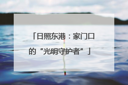 日照东港：家门口的“光明守护者”