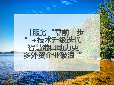 服务“靠前一步”+技术升级迭代 智慧港口助力更多外贸企业破浪“出海”