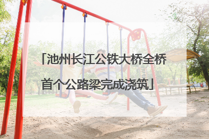 池州长江公铁大桥全桥首个公路梁完成浇筑