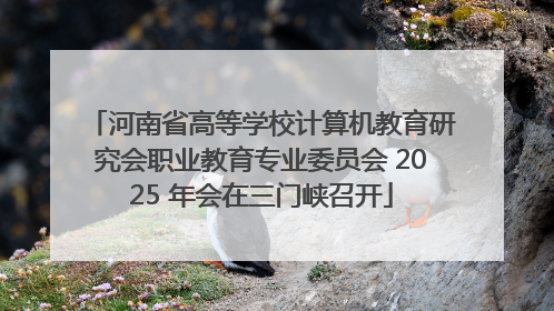 河南省高等学校计算机教育研究会职业教育专业委员会 2025 年会在三门峡召开