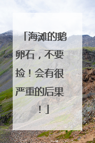 海滩的鹅卵石，不要捡！会有很严重的后果！