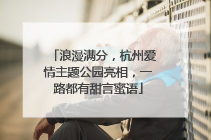 浪漫满分，杭州爱情主题公园亮相，一路都有甜言蜜语