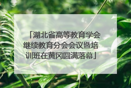 湖北省高等教育学会继续教育分会会议暨培训班在黄冈圆满落幕