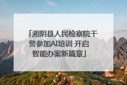 湘阴县人民检察院干警参加AI培训 开启智能办案新篇章