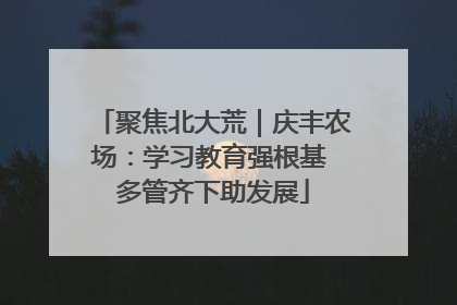 聚焦北大荒｜庆丰农场：学习教育强根基 多管齐下助发展