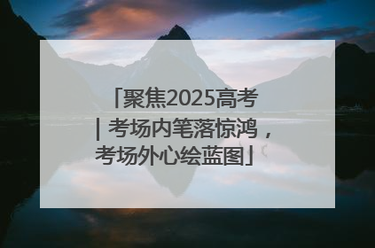 聚焦2025高考｜考场内笔落惊鸿，考场外心绘蓝图