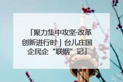 聚力集中攻坚·改革创新进行时｜台儿庄国企民企“联姻”记
