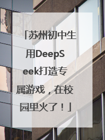 苏州初中生用DeepSeek打造专属游戏，在校园里火了！