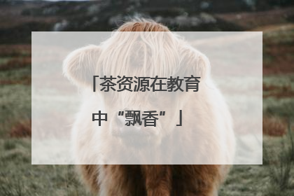 茶资源在教育中“飘香”