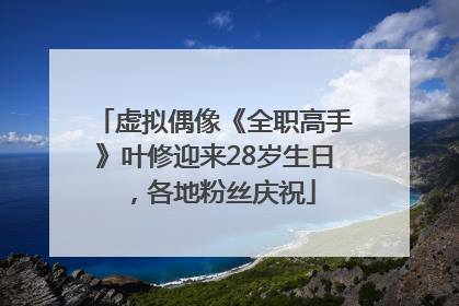 虚拟偶像《全职高手》叶修迎来28岁生日，各地粉丝庆祝