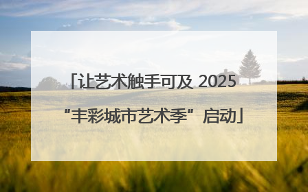 让艺术触手可及 2025“丰彩城市艺术季”启动
