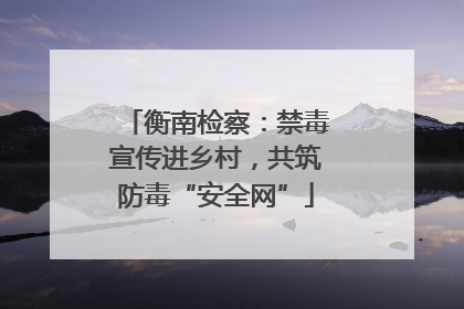 衡南检察：禁毒宣传进乡村，共筑防毒“安全网”