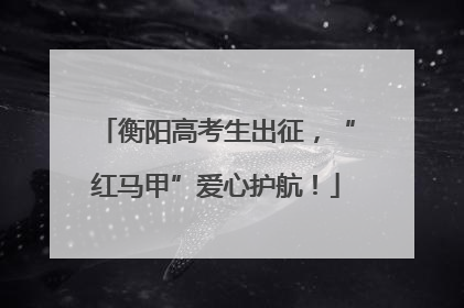 衡阳高考生出征，“红马甲”爱心护航！