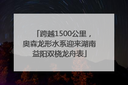 跨越1500公里，奥森龙形水系迎来湖南益阳双桡龙舟表