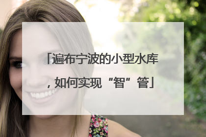 遍布宁波的小型水库，如何实现“智”管