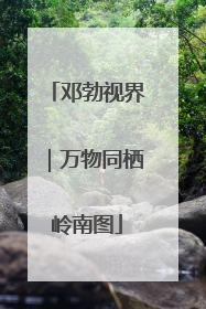 邓勃视界｜万物同栖岭南图