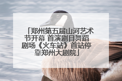 郑州第五届山河艺术节开幕 首演剧目舞蹈剧场《火车站》首站停靠郑州大剧院