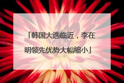 韩国大选临近，李在明领先优势大幅缩小