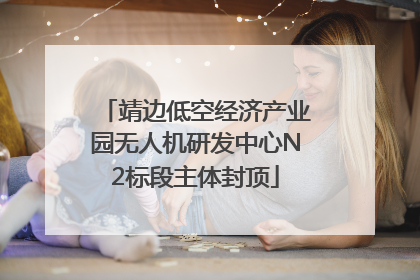靖边低空经济产业园无人机研发中心N2标段主体封顶