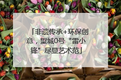 非遗传承+环保创意，望城0号“雷小锋”尽显艺术范