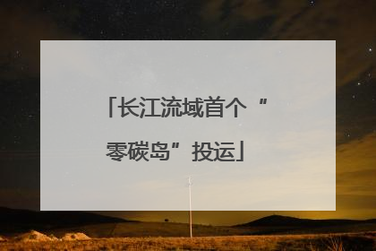 长江流域首个“零碳岛”投运