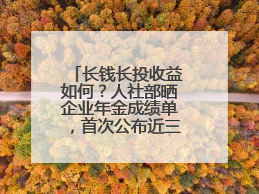 长钱长投收益如何？人社部晒企业年金成绩单，首次公布近三年累计收益率