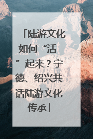 陆游文化如何“活 ”起来？宁德、绍兴共话陆游文化传承