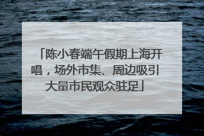 陈小春端午假期上海开唱，场外市集、周边吸引大量市民观众驻足