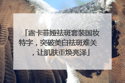 露卡菲娅祛斑套装国妆特字，突破美白祛斑难关，让肌肤重焕亮泽