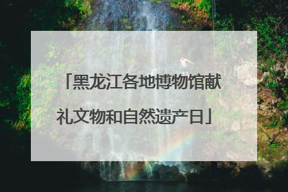 黑龙江各地博物馆献礼文物和自然遗产日