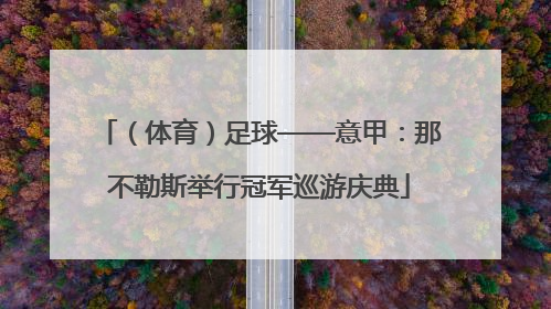 （体育）足球——意甲：那不勒斯举行冠军巡游庆典