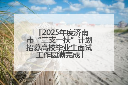 2025年度济南市“三支一扶”计划招募高校毕业生面试工作圆满完成