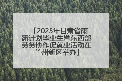 2025年甘肃省雨露计划毕业生暨东西部劳务协作促就业活动在兰州新区举办