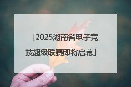 2025湖南省电子竞技超级联赛即将启幕