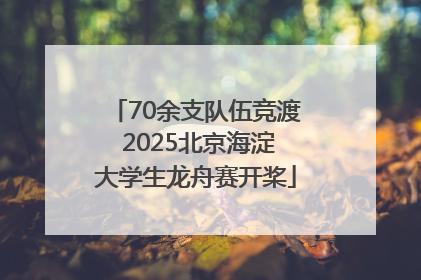 70余支队伍竞渡 2025北京海淀大学生龙舟赛开桨