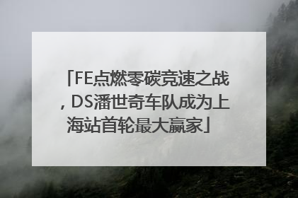 FE点燃零碳竞速之战，DS潘世奇车队成为上海站首轮最大赢家