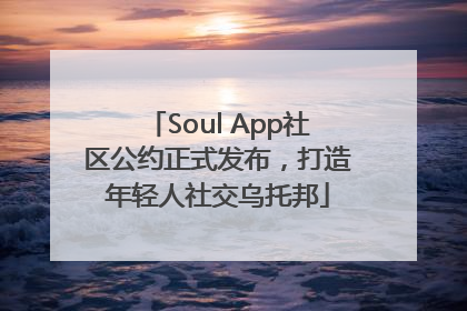 Soul App社区公约正式发布，打造年轻人社交乌托邦
